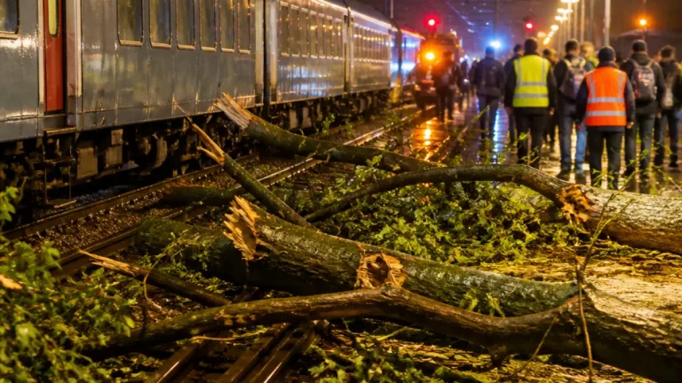 Orléans : orages et chutes d’arbres paralysent la ligne POLT, passagers bloqués plusieurs heures