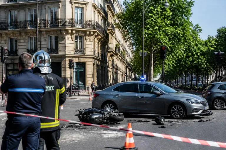 Paris 17e: enquête ouverte après un choc entre moto et voiture de fonction