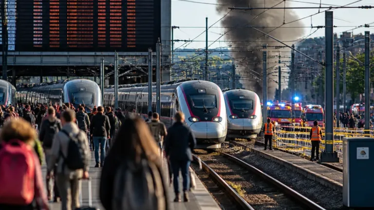 Paris : incendie en région — trafic TGV très perturbé, retards jusqu’à 4h20