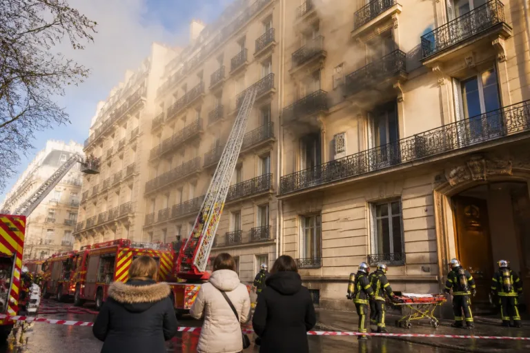 Paris : incendie rue Cardinet (17e) — deux personnes en urgence absolue, l’immeuble évacué