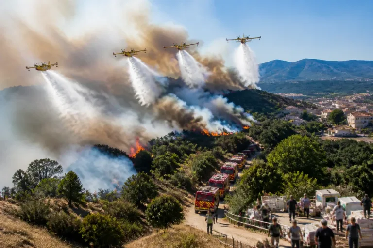 Perpignan : l'UE dépêche quatre bombardiers d'eau pour épauler les secours contre les feux