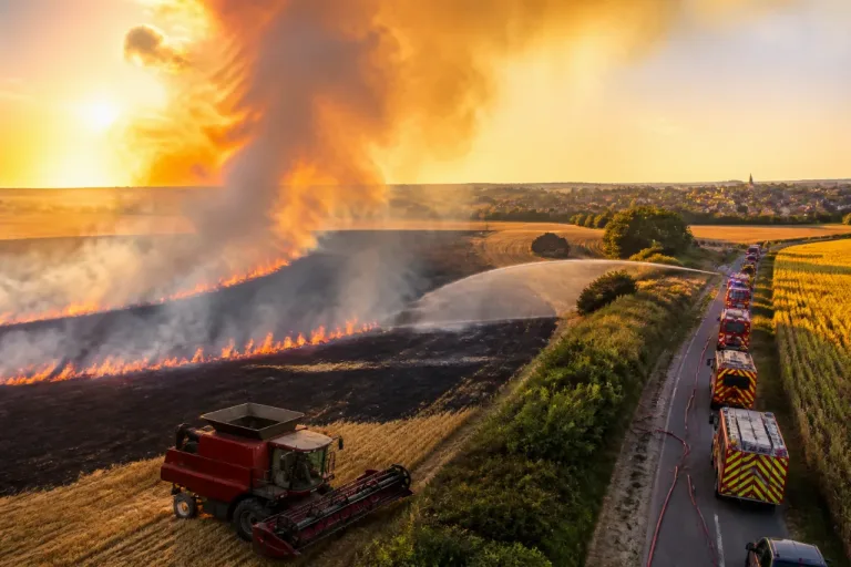 Plus de 300 hectares partis en fumée autour de Nogent-le-Roi après un feu de moisson