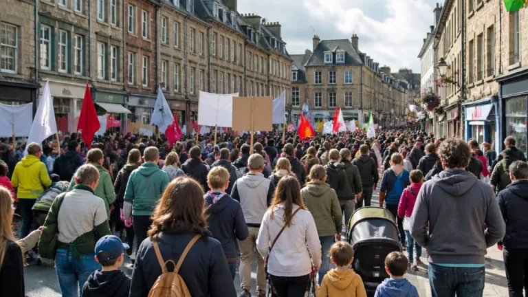 Plus de 900 manifestants dans la Manche pour le climat, la paix et la justice sociale