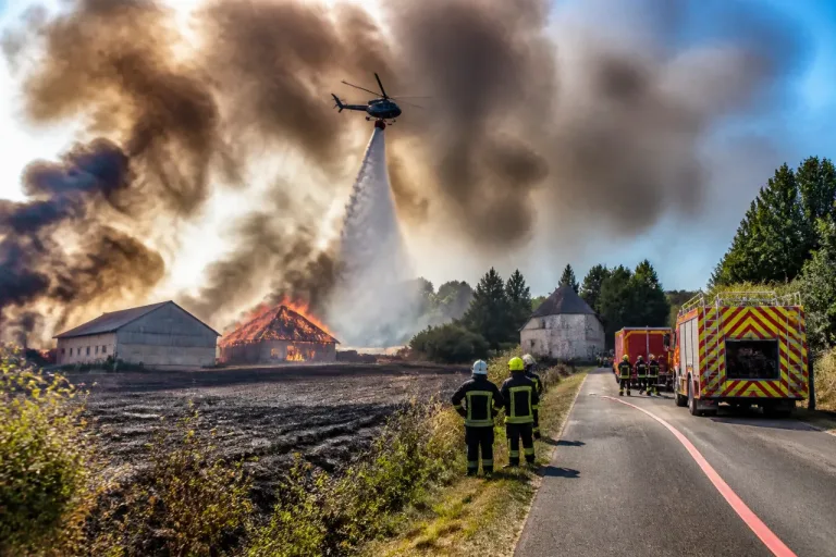 Plusieurs incendies ravagent la Haute-Vienne : centaine d’hectares brûlés, évacuations et bâtiment agricoles détruits