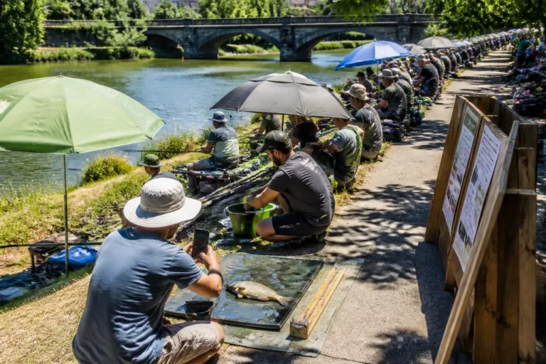Poitiers : 130 pêcheurs au rendez‑vous malgré la chaleur lors de « Fish on street »