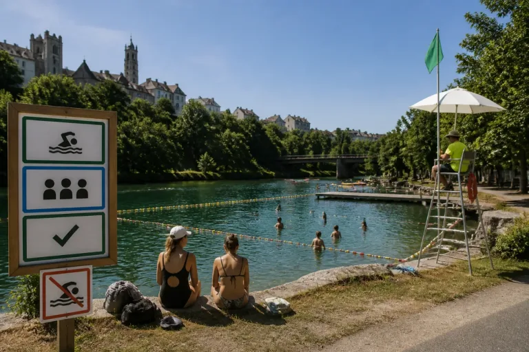 Poitiers : baignade surveillée de retour à l’îlot Tison, jauge à 70 personnes