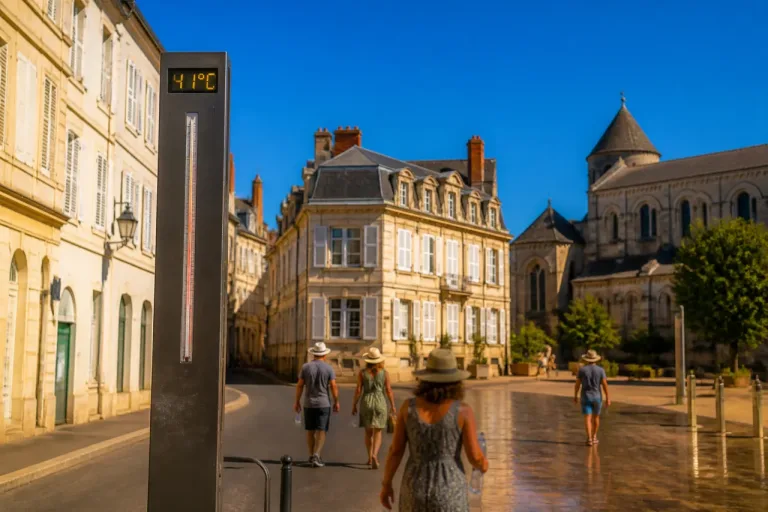 Poitiers : canicule annoncée mardi avec des températures jusqu’à 41 °C