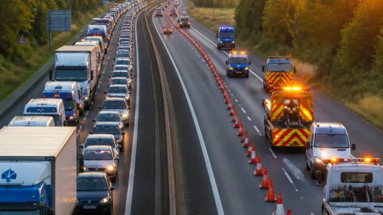 Poitiers : la N10 coupée au sud de la ville après un accident, circulation déviée