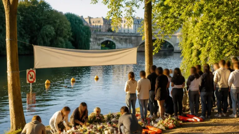 Poitiers : rassemblement à l'îlot Tison contre les noyades et pour la prévention