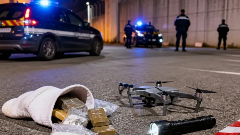 Poitiers : trois hommes jugés pour une tentative de livraison de drogue par drone au centre de Vivonne
