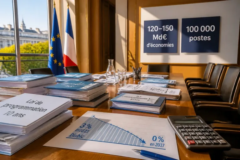 Finances publiques: Attal vise l’équilibre en 10 ans et 100 000 suppressions de postes