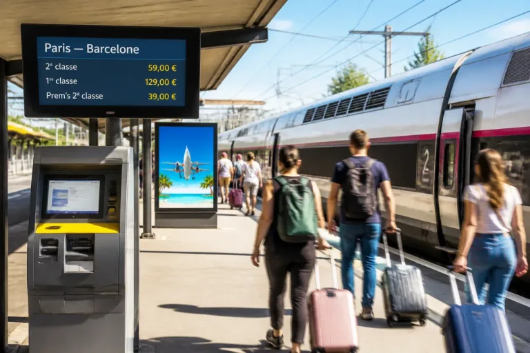 Pourquoi un billet de train Paris–Barcelone peut coûter plus cher que l'avion