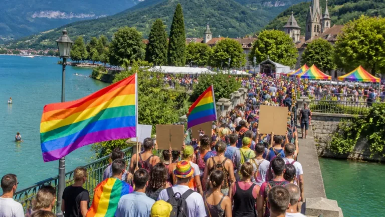 Près de 2 a0000 personnes pour la 7e marche des fiertés à Annecy