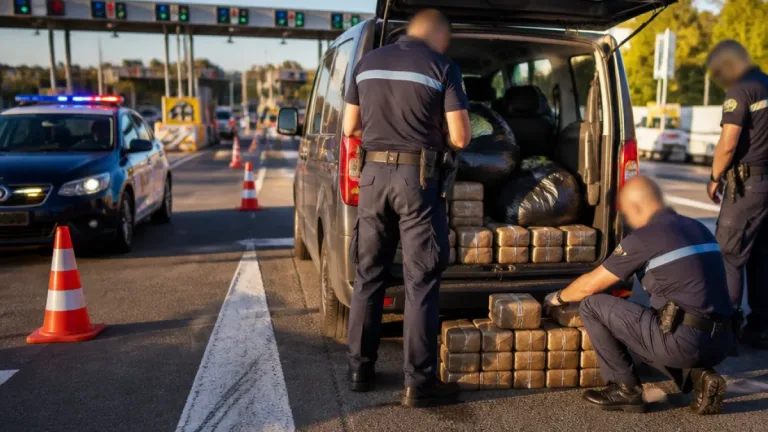 Près de 260 kg de cannabis saisis sur l’A61 : un conducteur placé en détention