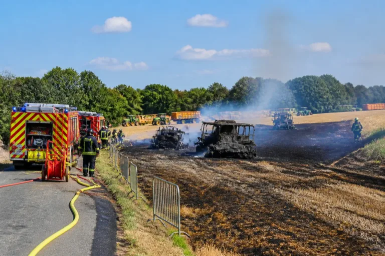 Près de 50 pompiers mobilisés après des incendies d’engins agricoles en Sarthe