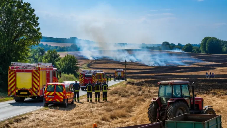 Quatorze feux et 40 hectares brûlés : la Sarthe sous tension face aux incendies