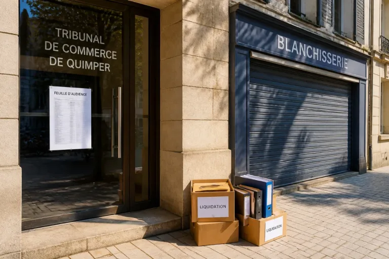 Quimper : cinq entreprises placées en liquidation par le tribunal de commerce