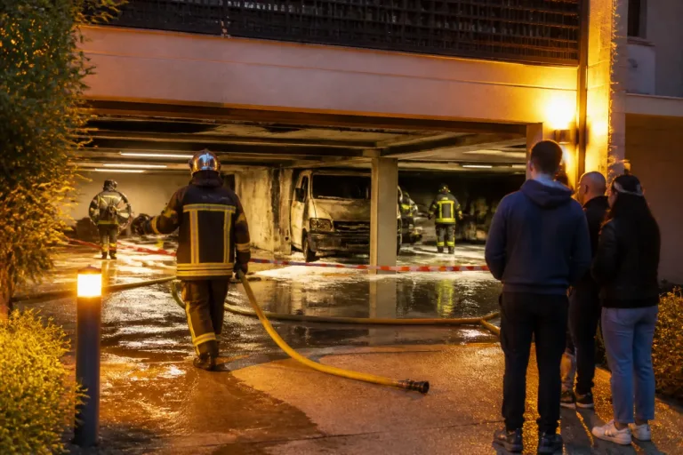 Ramonville : évacuation nocturne après l'incendie d'un fourgon dans un parking souterrain