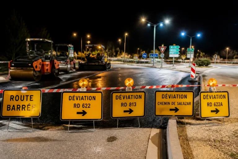 RD 622B fermée de nuit à Villefranche-de-Lauragais du 6 au 10 juillet: itinéraires conseillés