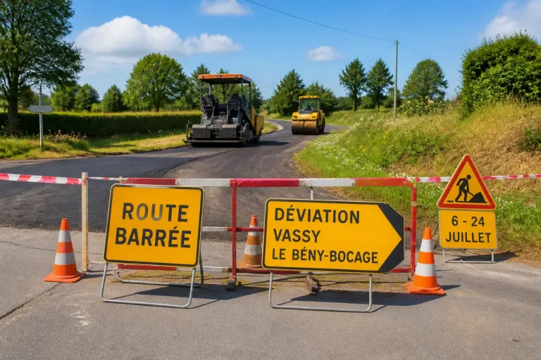 RD56 et RD290 fermées à Montchamp: trois semaines de chantier et déviations à prévoir
