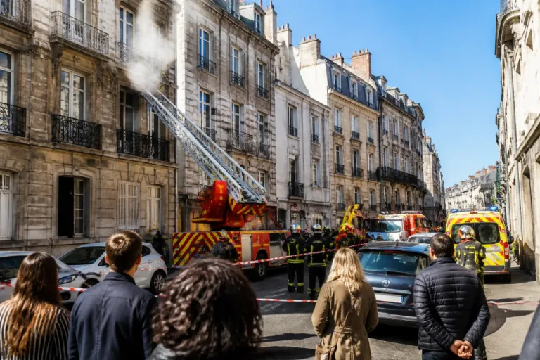 Rennes : incendie rue Hoche, une femme enceinte évacuée, 51 pompiers mobilisés