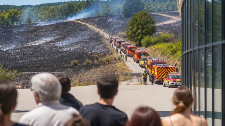 Rennes : l'incendie de Saint-Just « ne progresse plus », 96 personnes évacuées