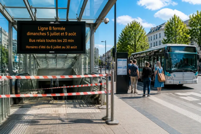 Rennes : la ligne B à l’arrêt deux dimanches, bus relais et horaires d’été à anticiper