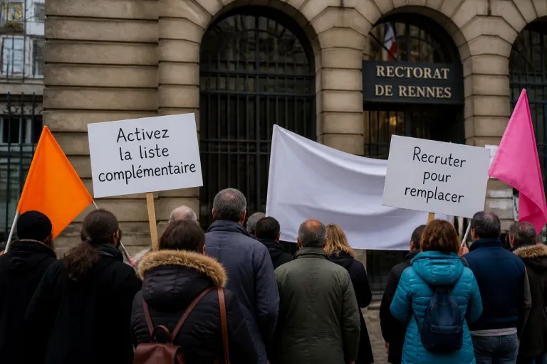 Rennes : mobilisation au rectorat pour recruter la liste complémentaire des professeurs des écoles