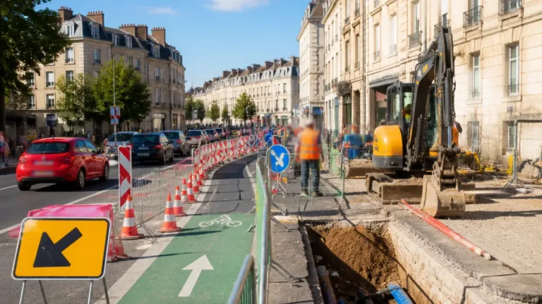 Rennes : nouvelles fermetures et déviations pour les travaux du réseau vélo et de l’eau