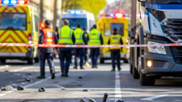 Rennes : un homme de 25 ans dans le coma après une collision avec un camion de CRS