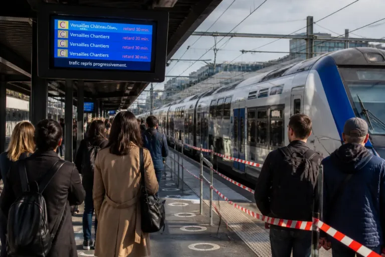RER C: panne à Issy-Val-de-Seine, reprise progressive et retards vers Versailles