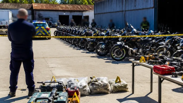 Réseau de cambrioleurs démantelé en Sarthe : 42 motos et un important butin saisis