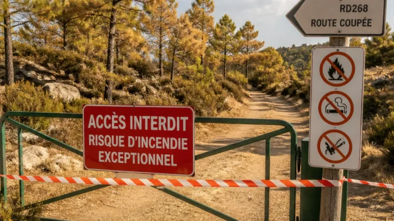 Risque d’incendie exceptionnel: restrictions de travaux et massifs fermés ce 18 juillet