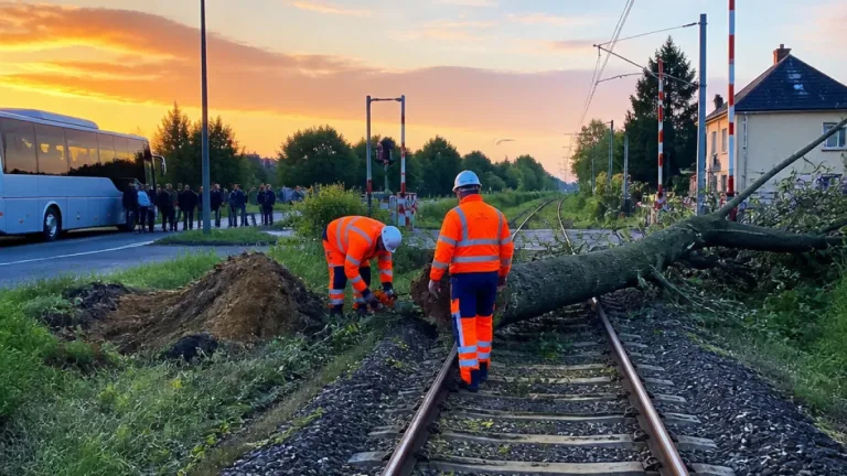 Roanne : la ligne TER vers Saint-Étienne perturbée après la chute d’un arbre