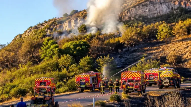 Roanne : un feu de broussailles maîtrisé grâce à l’intervention rapide des pompiers
