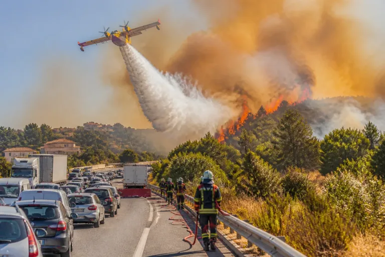 Roquemaure: incendie en cours de maîtrise, A9 coupée et 25 hectares parcourus