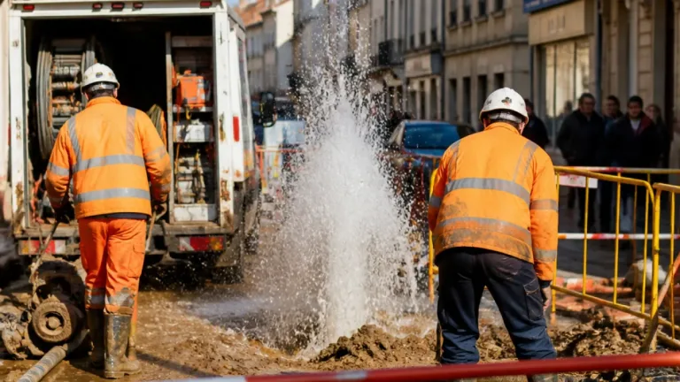 Rupture de canalisation à Vienne : la distribution d'eau perturbée, des interventions en cours