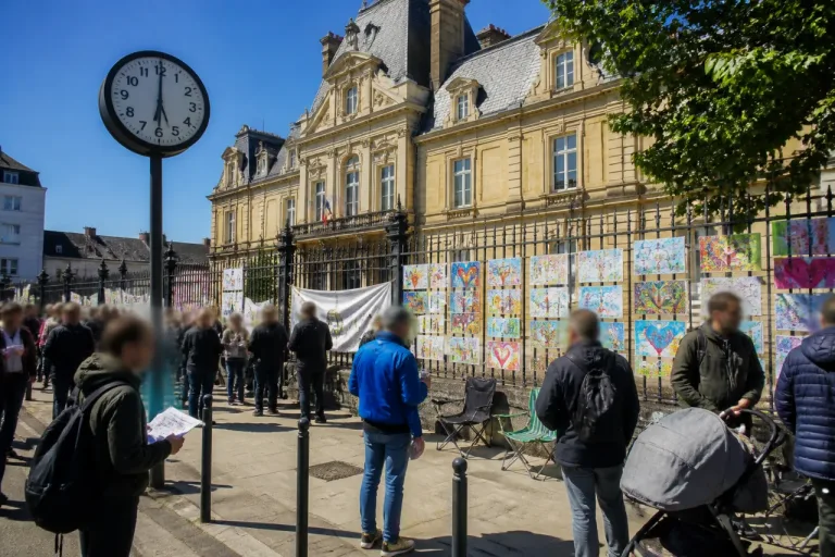 Saint-Brieuc : un collectif maintient la pression pour empêcher l'expulsion de sept familles