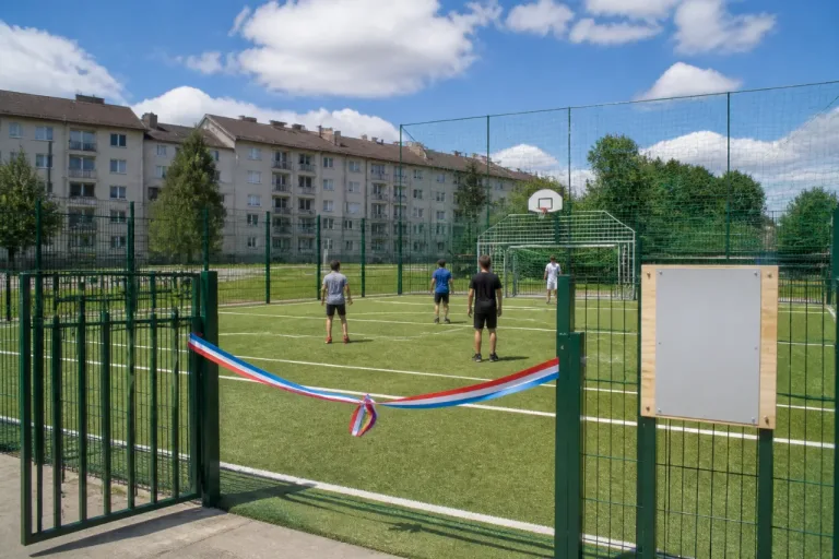 Saint-Dié : un nouveau terrain multisports pour les jeunes des Résidences Abel-Ferry