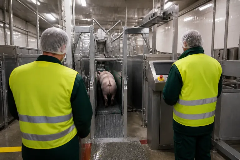 Saint-Girons : la chaîne porcine de l’abattoir du Couserans passe à la nouvelle génération