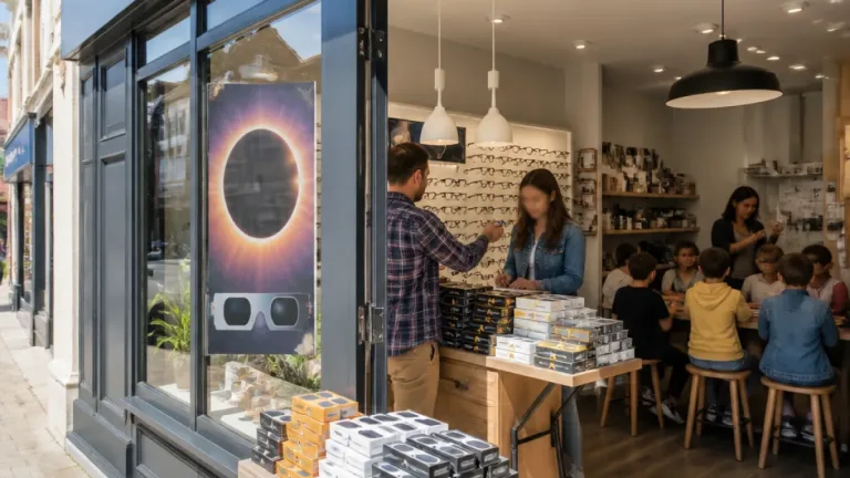 Saint‑Hilaire‑du‑Harcouët : une optique offre des lunettes gratuites pour l’éclipse du 12 août