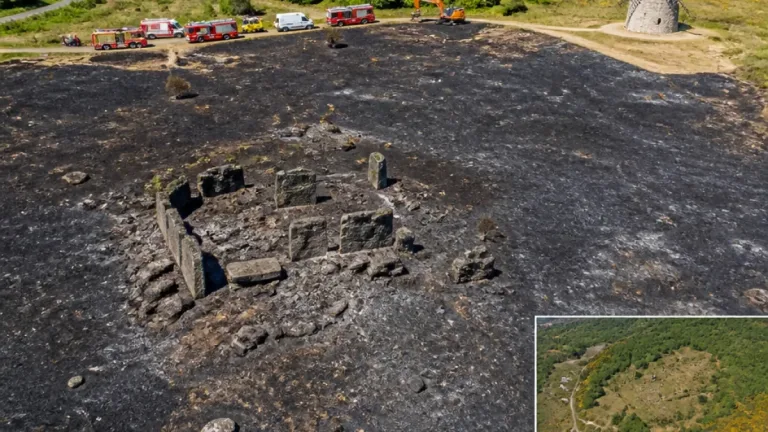 Saint-Just (35) : 230 hectares partis en fumée, le site mégalithique presque anéanti