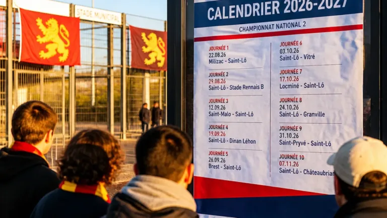 Saint-Lô : le calendrier 2026-2027 de National 2 dévoilé, premières affiches connues