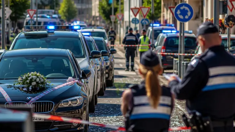 Saint-Priest : un cortège de mariage verbalisé 87 fois, la police dresse un bilan sévère