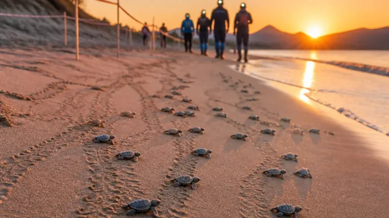 Saint-Raphaël : sur la plage d'Agay, plusieurs dizaines de bébés tortues gagnent la mer