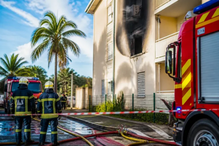 Sainte-Marie : un enfant décède dans un feu d’appartement, sept personnes hospitalisées