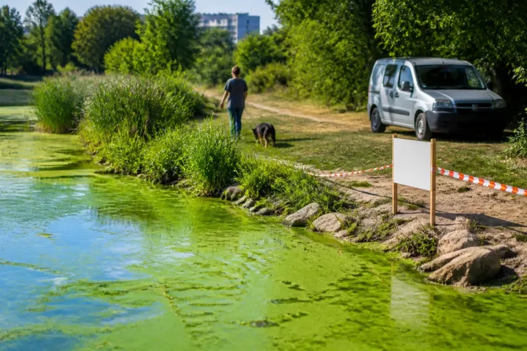 Canicule : prolifération de cyanobactéries dans de nombreux plans d'eau, quels risques pour la santé ?