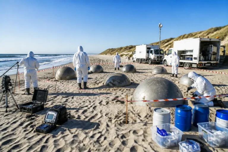 Six sphères échouées en Australie seraient des réservoirs de fusée potentiellement dangereux