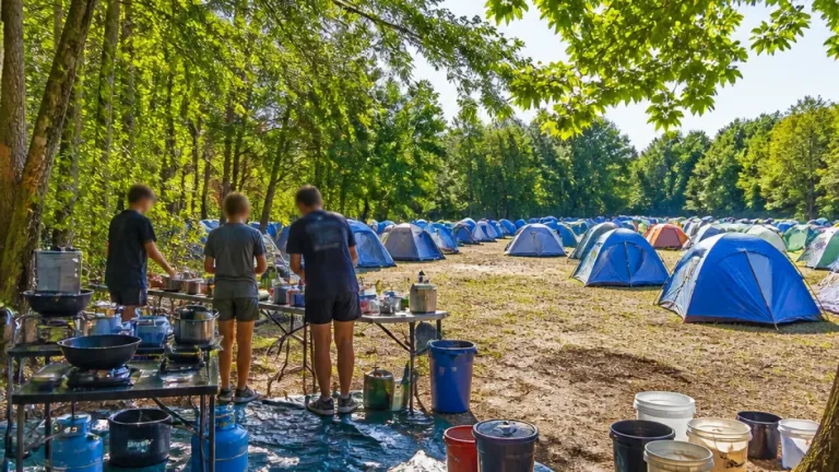 Sécheresse : à Availles‑Limouzine, le camp des scouts se réinvente sans feu