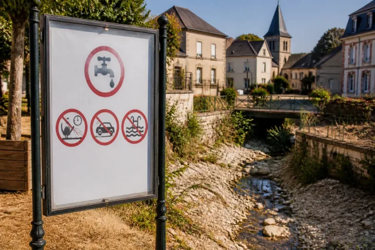 Sécheresse dans l’Eure: nouveaux niveaux par bassins et premières restrictions d’eau